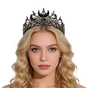 Festive Halloween Headpiece for Witch, Vampire, Dark Elf Role-Playing Parties, Unique Party Accessory, Perfect for Costume Events