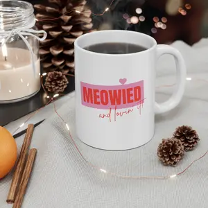 Valentine's Coffee Mug- Meowied