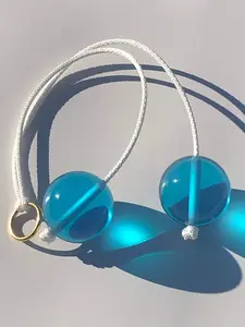 Ceyda Click Clacks Clackers Noise Maker Toy in Blue Color- Fun Acrylic Toy for Ages 18 Years and Up, Made in the USA