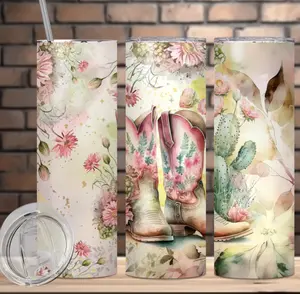 Cowgirl Boots and Cactus 20 oz Tumbler