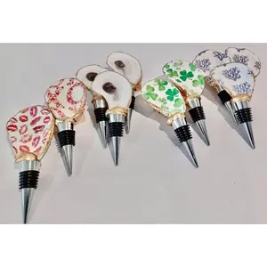 Oyster Shell Wine Toppers