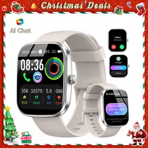 [Valentine's Day] Tukio 2026 New Smart Watch with AI ChatGPT AI Assistant, 1.91" HD Display, 112+ Fitness Activity Tracker, Heart Rate Monitor, Sleep Monitor, Step Counter, Bluetooth Calling, IP68 Waterproof, for Android & iOS - Monitoring