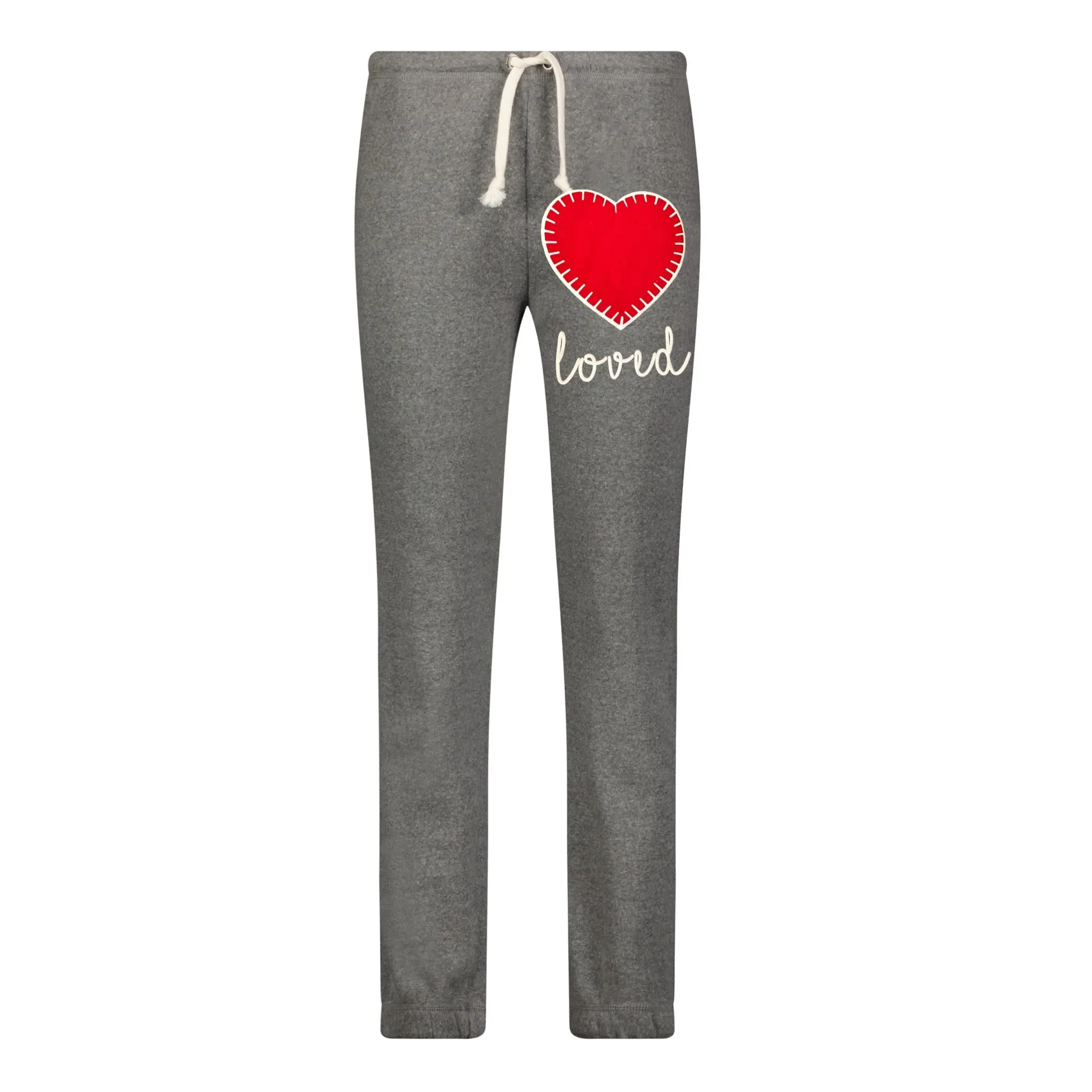 Loved Heart Grey Sweatpants