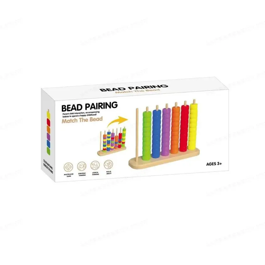 A Wooden Color-sorting and Stacking Toy Designed for Early Education—featuring Counting and Fine Motor Skill Practice—suitable for Children Aged 5 and Up; An Excellent Gift for Christmas, Thanksgiving, Easter, or Birthdays.