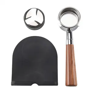 Coffee 54mm Bottomless Portafilter + 53mm Coffee Distributor & Tamper + Tamp Mat for the   Breville Barista Express