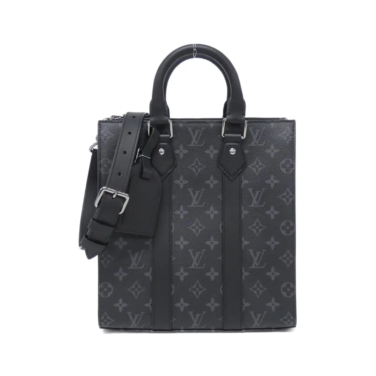 Pre-owned Louis Vuitton Canvas Shoulder Bags Monogram Eclipse Sac Plat Cross shoulder bag