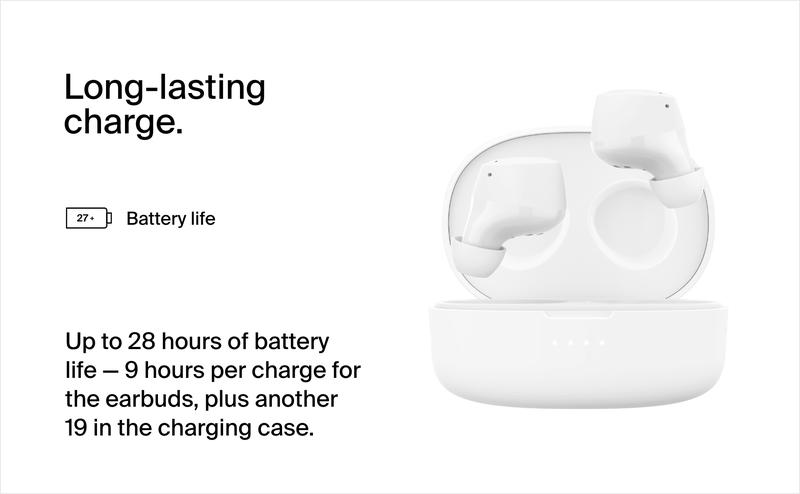 Belkin SoundForm Bolt 2 Wireless Earbuds