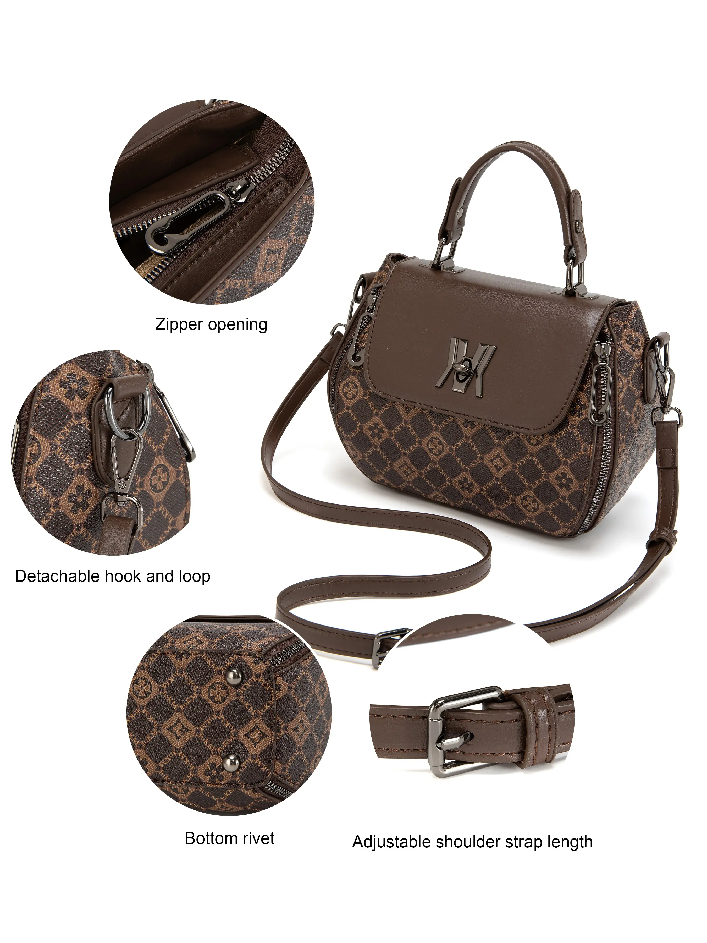 Retro Letter-Print Shoulder Bag, Color-Blocked Crossbody Handbag, Fashionable Patterned Bag, Fashion Crossbody Handbag, Crossbody Purse, Synthetic Leather, Adjustable Strap, Zip Closure, Perfect for Any Occasion, Crossbody Bags
