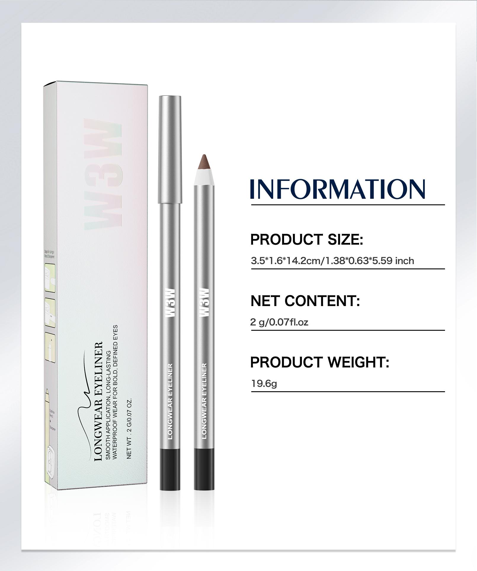 Waterproof Gel Eyeliner Pencil with Ultra Smooth Creamy Glide, Smudge ...