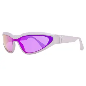 Karl Lagerfeld Narrow Shield Sunglasses KL6128S 516 Metallic Lilac 69mm