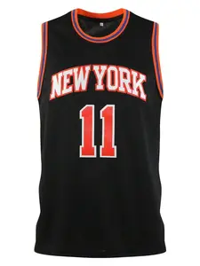 Men's Basketball Jersey No.11 Black, Embroidered & Stitched Basketball Sleeveless Vest Sportswear Spring