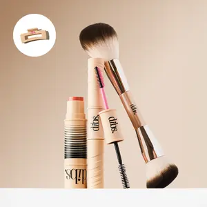 DIBS Beauty Seeing Double Set - Double Standard Primer & Mascara Duo, Claw Clip, Desert Island Duo, & Duo Brush Face