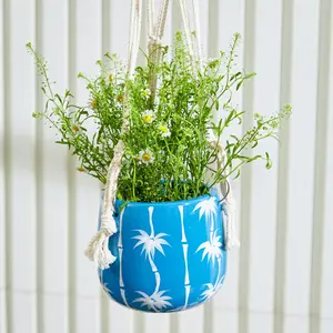 SkyPalms Hanging Planter with Macrame Plant Hanger