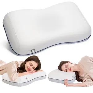 Cervical Neck Pillow for Neck & Shoulder Support, Adjustable Memory Foam Pillow with Customizable Height and Firmness, Ergonomic Pillow for Side, Back，Stomach and Combination Sleepers