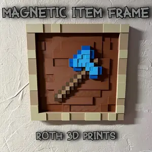 Pixelated Item Frame Display Pixelated Item Frame Display