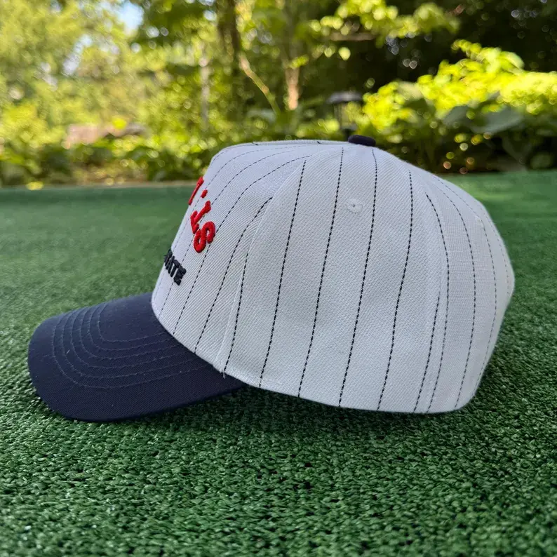 Saint Louis Pinstripe Baseball Hat, Casual Sports Fashion Accessory for Daily Wear