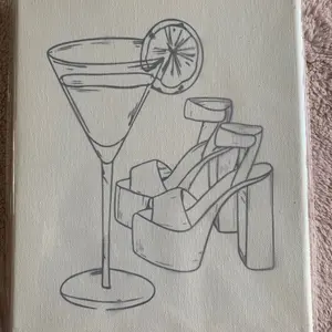 Cocktail Night DIY paint canvas