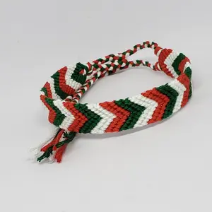 Mexican Flag Friendship Bracelet, Woven Bracelet. Tricolor bracelet, Mexico, Cinco de Mayo, Flag Bracelet