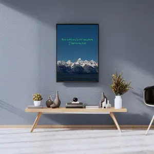 [No Frame] Ghost Town Lyrics Poster, And Nothing Hurts Anymore I Feel Kinda Free Canvas Print, Vintage Hip Hop Decor Home, Rap Music Fan Gift