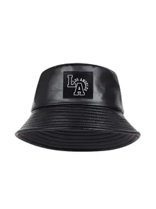 Unisex La Letter Bucket Hat, Casual Asymmetrical Design, Fashion Matching Hat, Outdoor Sun Protection, Spring & Fall Travel Beach Vacation Cap, Fitted Hats, High Quality Hat