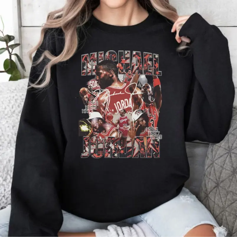 Michael Vintage Shirt, Jordan Basketball Sweatshirt, Gift For Fans NBA