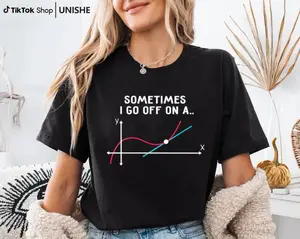 Unique Gift for Math Teachers – Cotton T-Shirt with Tangent Humor