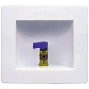 212 MAIN 1-Piece Lead-Free Snap-Frame Ice Maker Box, 0.5 PEX Valve, Accommodates 1" Piping for Boat Plumbing (Ips Corporation 284208), One-Piece