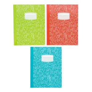 8 1/2" x 11" 76 pg. Composition Wide Rule Paper Journals - 12 Pc.