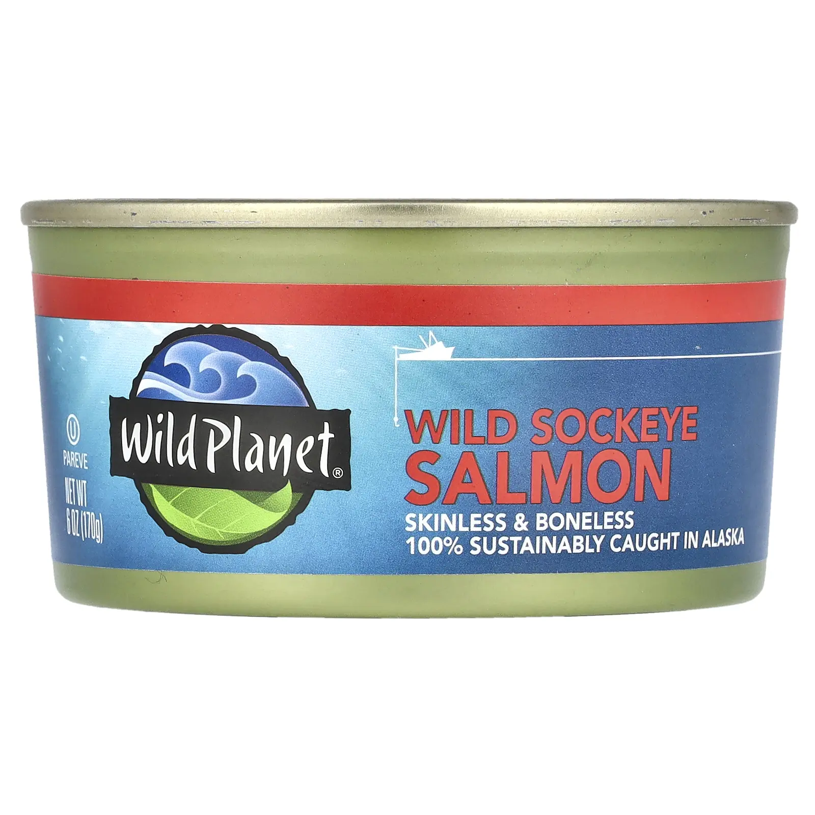 Wild Planet Wild Sockeye Salmon, Skinless & Boneless, 6 oz (170 g) Wild Planet Wild Sockeye Salmon, Skinless & Boneless, 6 oz (170 g)