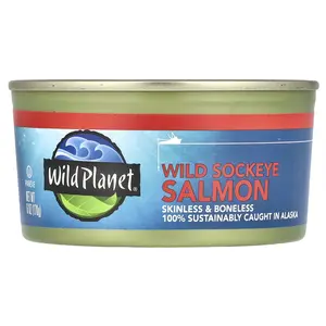 Wild Planet Wild Sockeye Salmon, Skinless & Boneless, 6 oz (170 g)