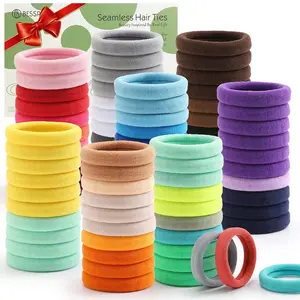 100 Pcs Elastic Hair Ties Scrunchies Seamless Hair Band Ponytail Holder For Hair Accessories for Women