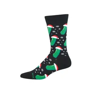 Christmas Pickle Crew Socks - Mens