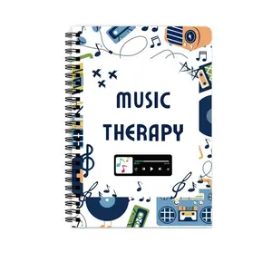 Music Therapy Notebook, Mental Health Journal, Cross-Border in Stock, Healing Diary, Emotional Support Logbook, Stress Relief Planner