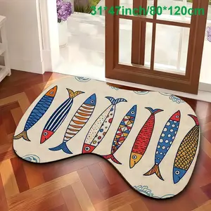 Multifunctional Rug Mat, Durable & Easy Care Design, Ideal for Hallway/bathroom/living Room, Contemporary Style, No Ca Prop 65 Warning