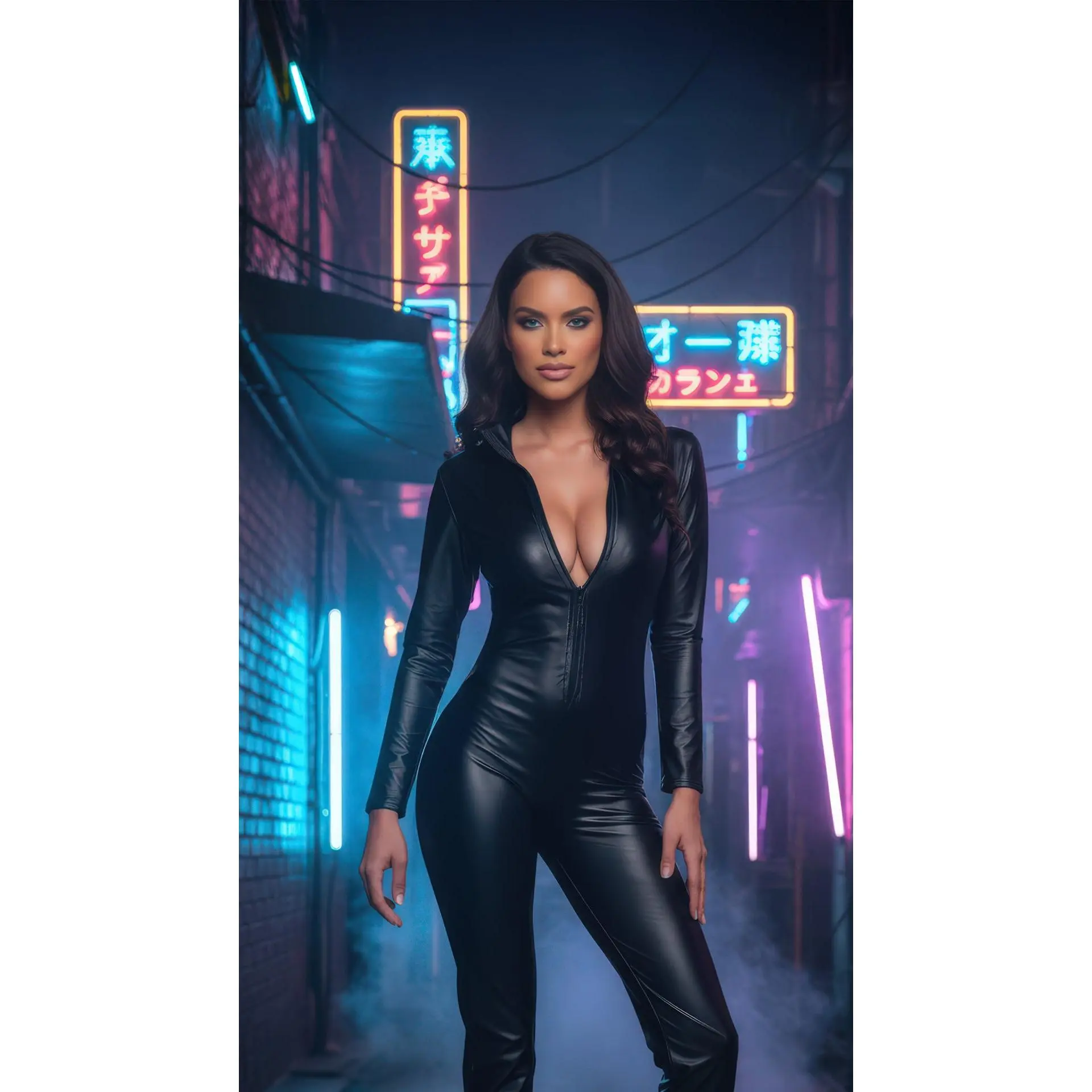 1pc Fetish Catsuit