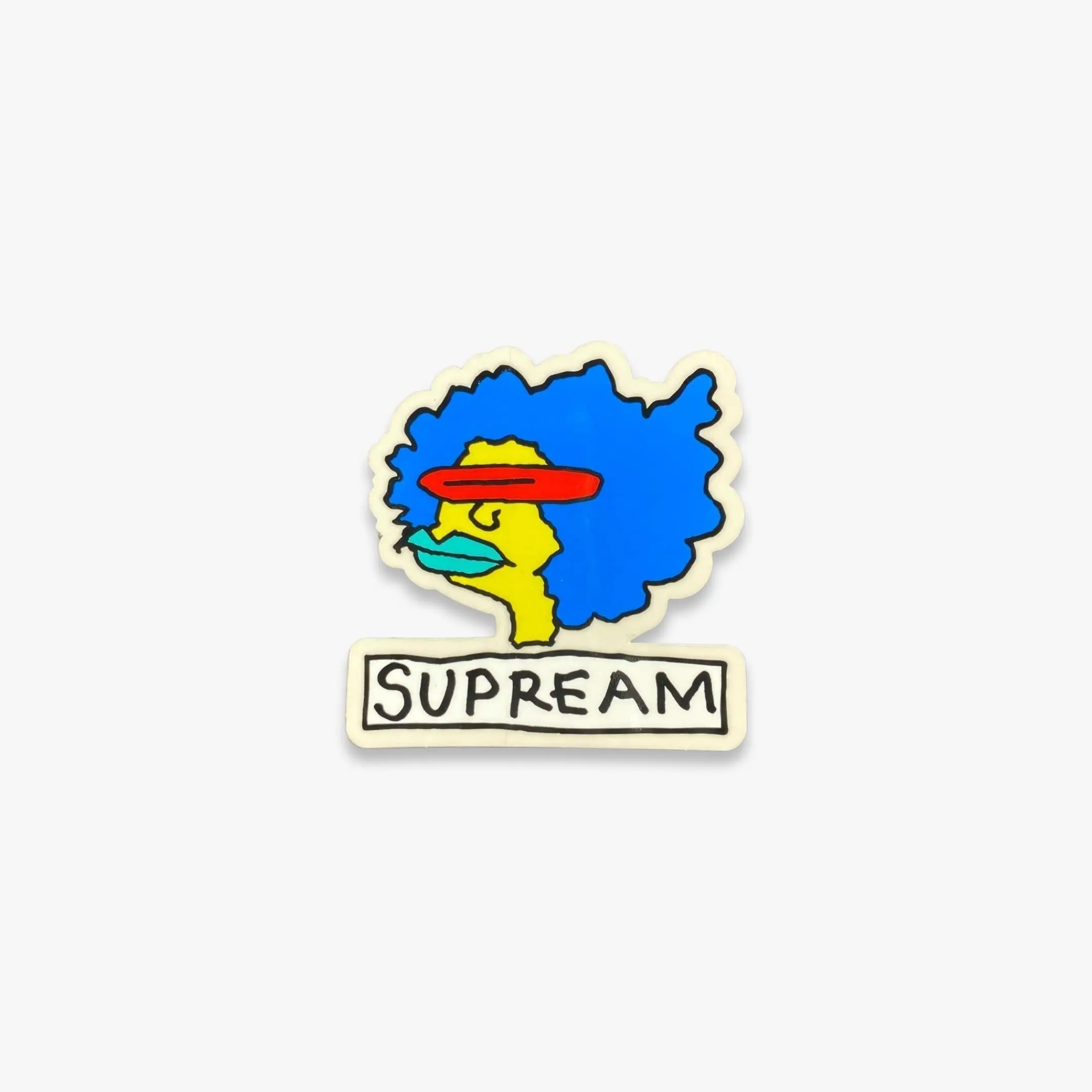 Supreme Sticker 'Supream Gonz Head' Blue (FW17)