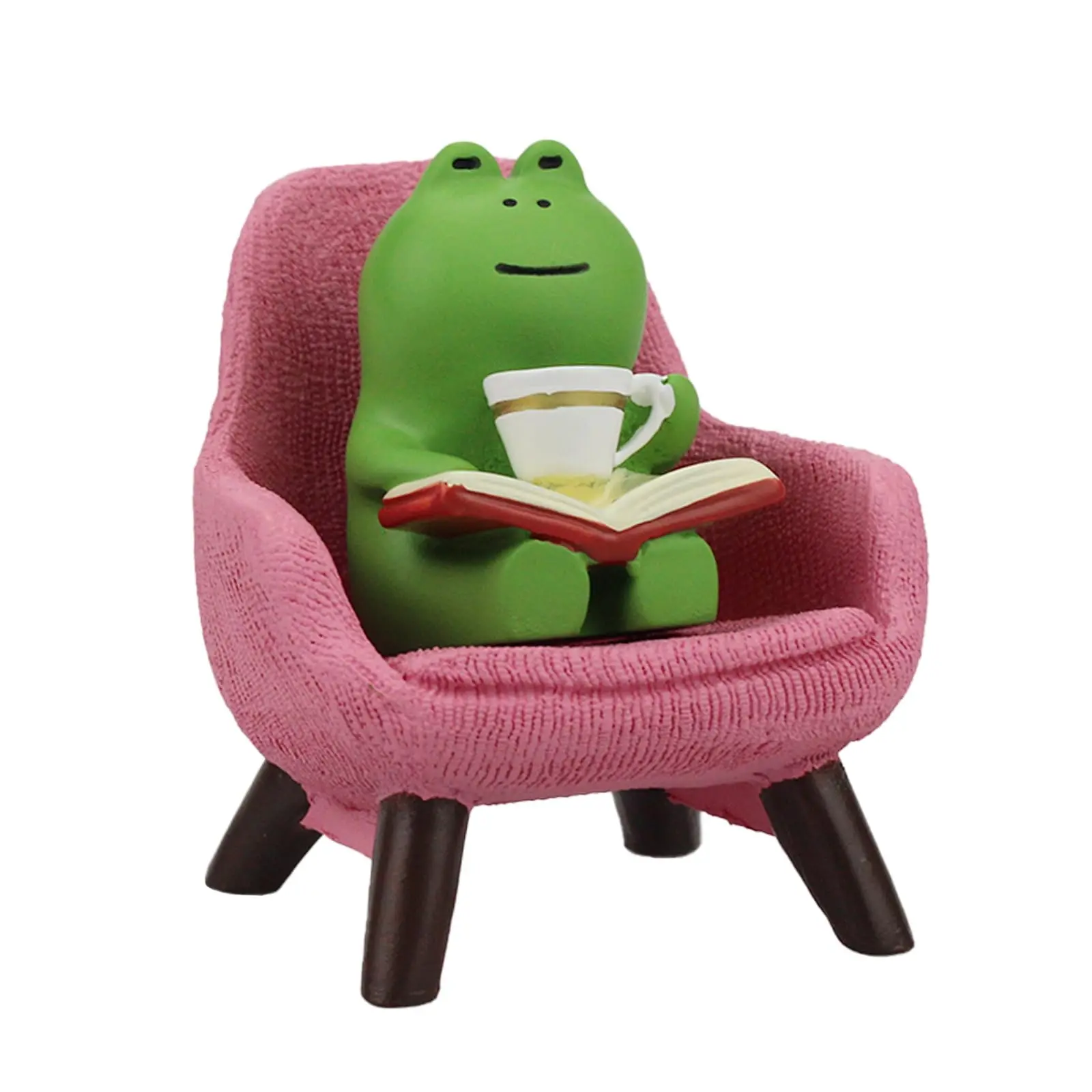 Miniature Frog Figurine, Funny Frog Sculpture for Shelf & Desk Decor, Collectible Room Decor, Cute Frog Accessory for Frog Lovers, Ideal Gift for Animal Enthusiasts, Figurines Decor, Decorative Ornaments