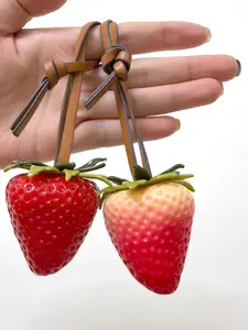 Fashion Versatile Sweetheart Mist Strawberry Charm Bag Pendant, Purse Charms, No Worry Gift for Best Friend Car Hanging Decoration