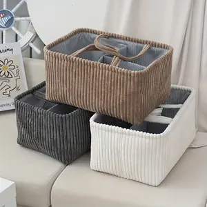 Multifunctional Storage Basket, Mommy Bag Diaper Organizer, Divided Baby Care Bag, Large Capacity Cloth Toy Handheld Storage Basket
