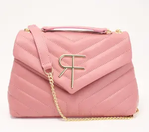 Filomena Amore Lady Venere Leather Monogram Quilted Clutch