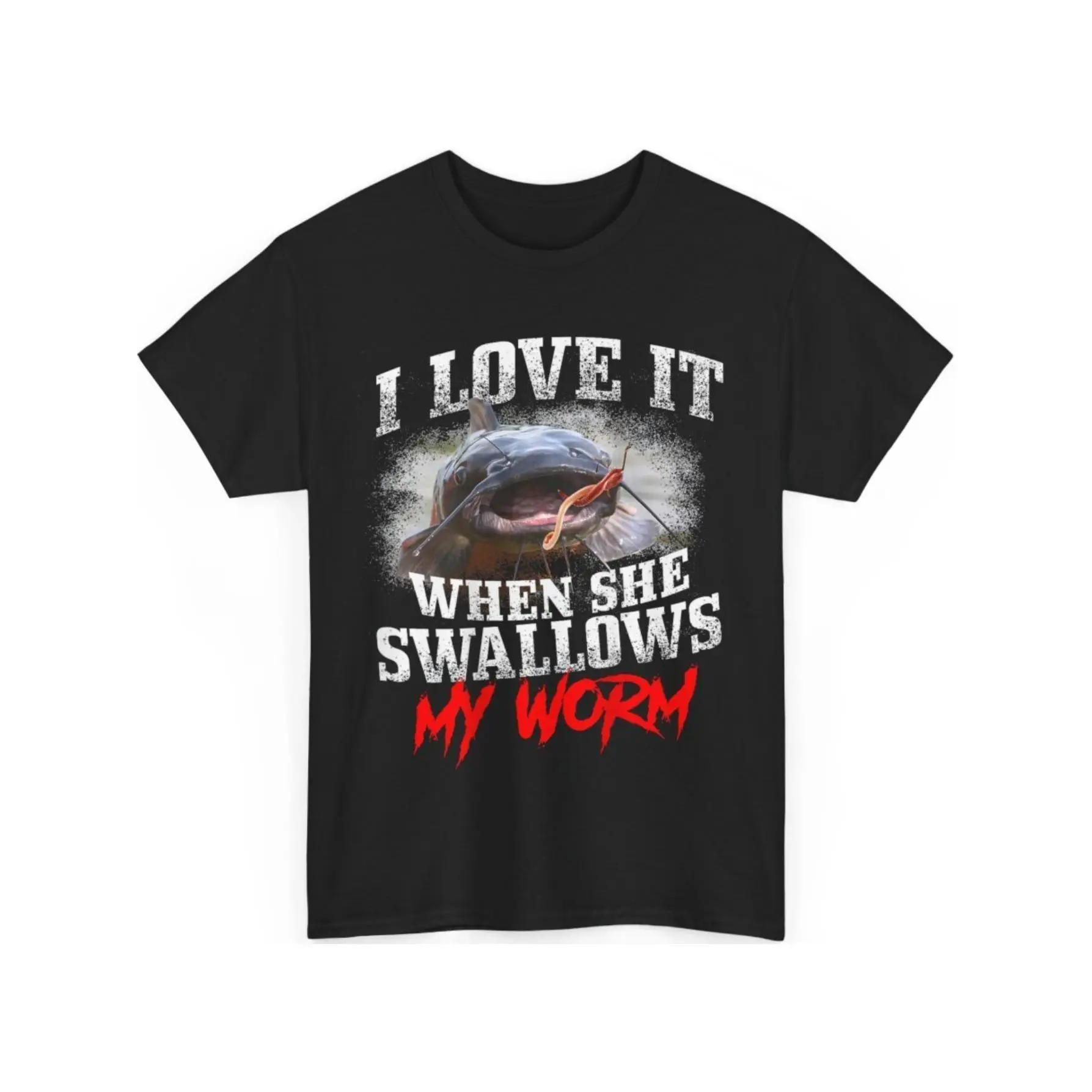 I Enjoy Catfishing with This Unisex T-Shirt Featur unisex soft cotton short sleeve t shirt, vintage graphic casual tee for men women teens, perfect birthday holiday gift for camping travel gym daily street casual wear