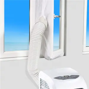 1-piece Window Seal Fabric for Sliding Windows, Dual-hole Design Air Conditioner Windshield Cloth, Soundproof Baffle Preventing Cold Air Leakage