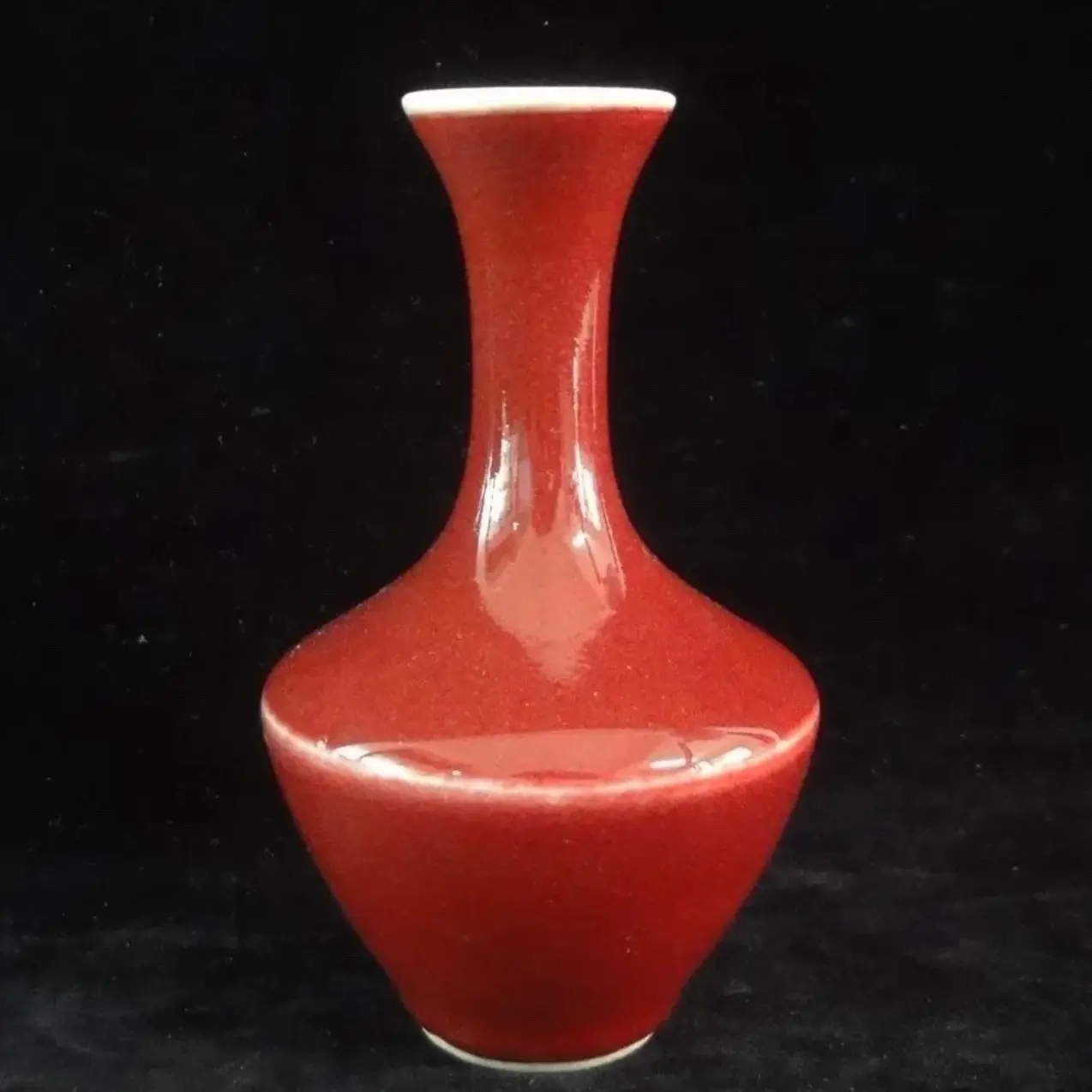 Rare Chinese “LangYao” Red Glaze Porcelain Vase with “QianLong” Mark - Antique Treasure Collectible Decor Room