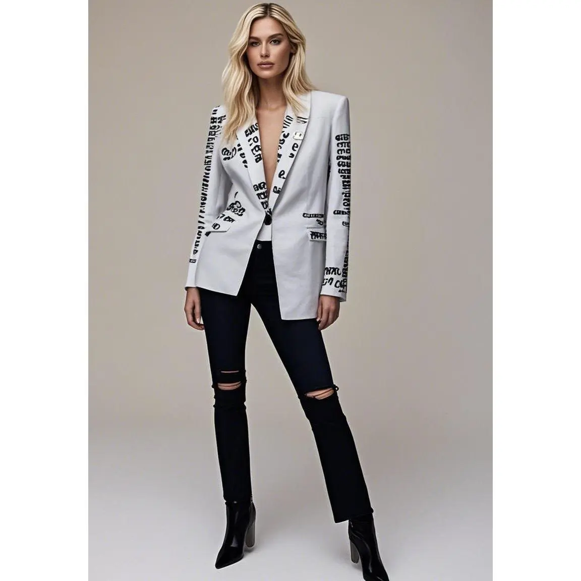 White Travel Blazer