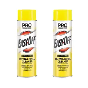 EASY-OFF Heavy Duty Oven & Grill Cleaner 24 oz (2-Pack) – Professional Strength Degreaser for Burnt-On Grease & Tough Stains