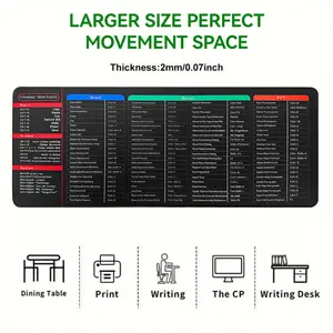 Office & Gaming Large Mouse Pad - Waterproof Anti-Slip with Shortcut Keys, Essential Desk Tool Dual Tip Acrylic Paint Marker Set polaroid  paint  markers colorful  markers coloring  markers