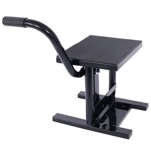 Hardware Motorcycle Dirt Bike Stands and Lifts Jack Stand Steel Lift 11"-16.5" Adjustable Height 330 LBS Load Capacity Heavy Duty Steel  Black