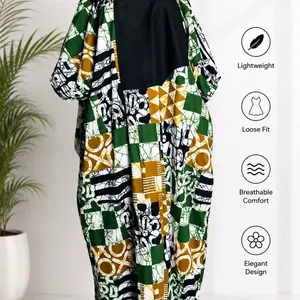 Lady's Women's Clothes Custom-Fit Fitted Slimming Casual Ankara Bubu Dress