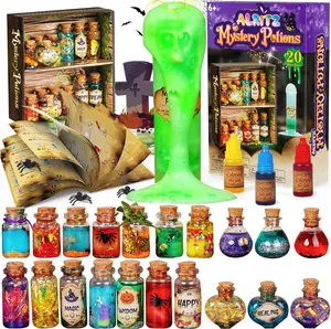 Alritz Mystery Potion Kit for Kids,DIY 20 Magic Mix Witch Bottles,Creative Christmas Decorations & Birthday Gift Toys,Magic Workshop Craft Kit for Girls & Boys Ages 6+