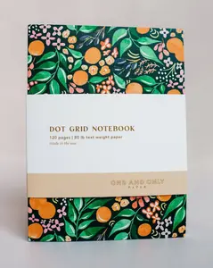 Fruitful Oranges Softcover Dot Grid Notebook